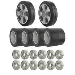 Jeu de roues de 180 mm pour...